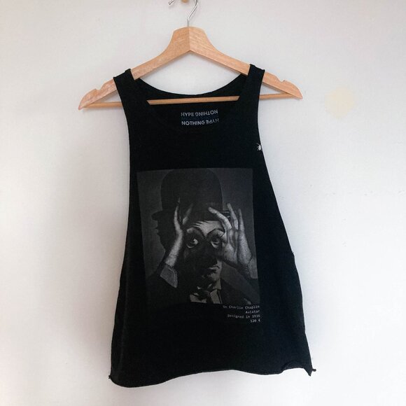 Hype Means Nothing Charlie Chaplin tank top - Picture 5 of 7